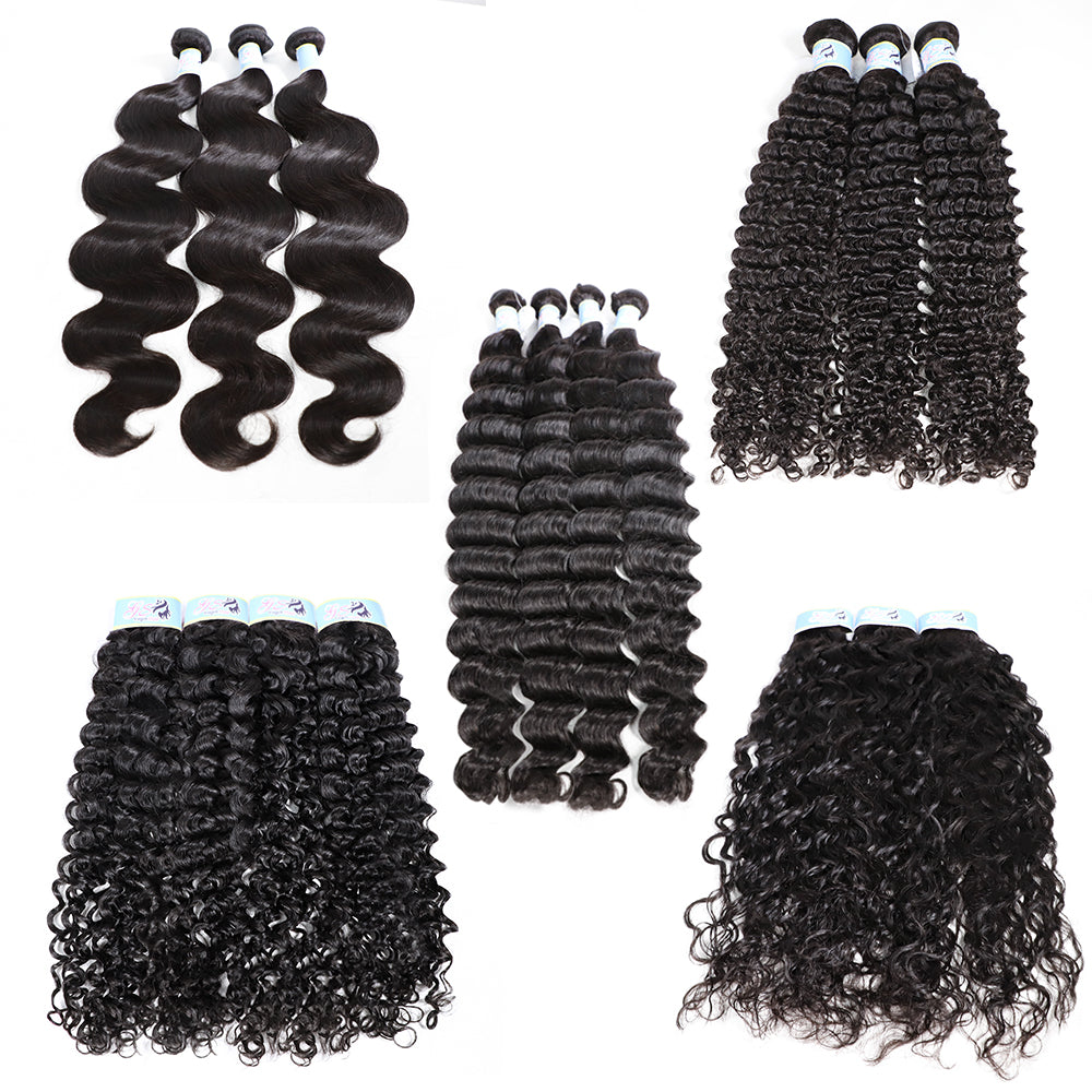 GS Virgin Hair Blue Series Indian Body Wave Human Hair Weft 3Pcs/pack