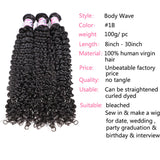 GS Virgin Hair Transparent Deep Curly Human Hair 3 Bundles With Lace Closure Virgin Hair Curly Bundles  Natural Black  Cabello Series