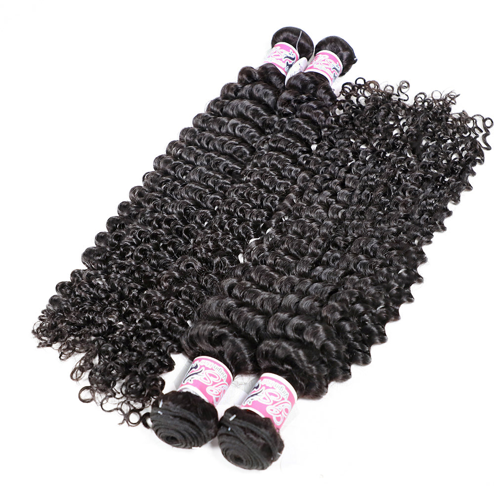 GS Virgin Hair Brazilian Deep Curly Virgin Hair 4pcs/pack