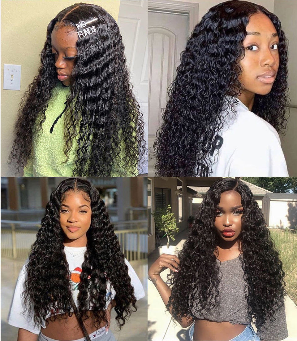 GS Virgin Hair Cabello Series Malaysian Deep Curly Hair Weave 3 Bundles