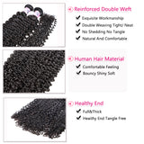 GS Virgin Hair Cabello Series Malaysian Deep Curly Hair Weave 3 Bundles