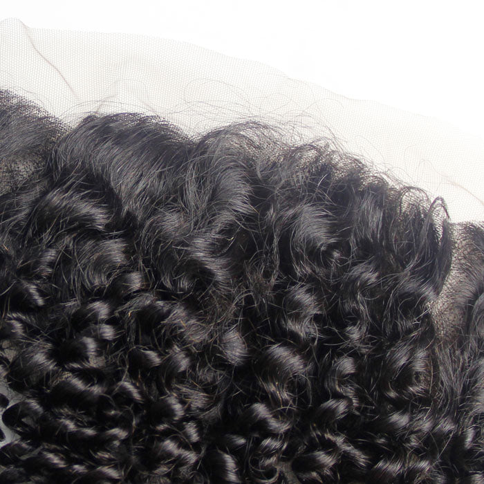 GS Virgin Hair 13X4 HD Deep Curly Lace Frontal 1PCS 100% Quality Human Hair