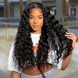 GS Virgin Hair Loose Wave Wigs 5*5 Closure Wigs Brazilian Lace Closure Wigs For Sale
