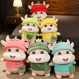 Cow doll plush toy rag doll large doll cute bed sleeping pillow super soft birthday gift for girls