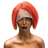 Gs Virgin Hair Short Bob Wig Brown / Gold / Orange / Pink / Red