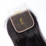 GS Virgin Hair Cabello Series 4pcs Indian Straight Virgin Hair With 4X4 HD Lace Closure
