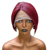 Gs Virgin Hair Short Bob Wig Brown / Gold / Orange / Pink / Red