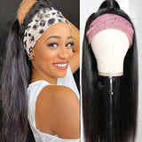 GS Virgin Hair Straight Wigs Headband Wigs Human Hair Short Straight Wig for Women Cabello Series