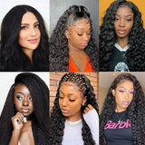 GS Virgin Hair Upgrade Lace Closure Deep Curly 4*4 Middle Part Top Lace Closure Natural Black Color Cabello Series