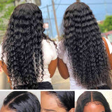 GS Virgin Hair Deep Curly  Frontal Wig 4X4 HD Closure  Straight Lace Front Wig  Hd Lace  Brazilian Hair