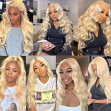 GS Virgin Hair 613 Blonde Virgin Human Hair Wave 4 Bundles Body Wave Hair