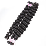 GS Virgin Hair 3pcs/pack Deep Wave Brazilian Human Hair Weave