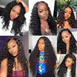 GS Virgin Hair 4Pcs/pack Indian Human Virgin Deep Curly Hair Weaves Cabello Series