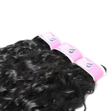 GS Virgin Hair Water Wave Hair 5*5 HD Lace Closure With 3 Bundles Brazilian Natural Wave Human Hair Bundles