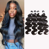 GS Virgin Hair Brazilian Body Wave Human Virgin Hair 4pcs/pack Blue Series