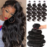 GS Virgin Hair Products Brazilian Body Wave Virgin Hair 4 Bundles Cabello Series