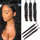 GS Virgin Hair Blue Series 3 Bundles Indian Deep Wave Human Virgin Hair