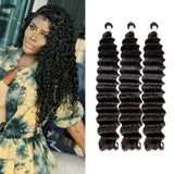 GS Virgin Hair Cabello Series Peruvian Human Virgin Hair Deep Wave 3Pcs/pack