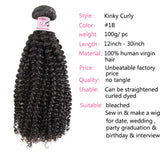 GS Virgin Hair Cabello Series 1 Bundle Kinky Curly Hair 100% Unprocessed Virgin Human Hair