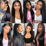 GS Virgin Hair 360 Lace Frontal Wigs Pre Plucked With Baby Hair Malaysian Remy Straight 360 Lace Front Human Hair Wig