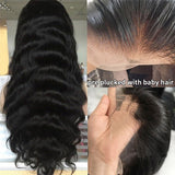 GS Virgin Hair 5x5 HD Lace Wigs Pre Plucked Body Wave Hair Clear Glueless Lace Wigs