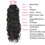 GS Virgin Hair Water Wave Hair 5*5 HD Lace Closure With 3 Bundles Brazilian Natural Wave Human Hair Bundles