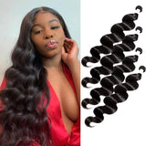 GS Virgin Hair Indian Body Wave Human Virgin Hair 4pcs/pack Blue Series