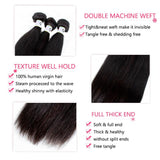 GS Virgin Hair Blue Series Human Virgin Straight Brazilian Hair 3 Bundles