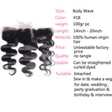 GS Virgin Hair Long Silky Body Wave Hair Weaves With 13X4 Lace Closure 3 Pcs Thick And Soft Hair Human Hair Bundles