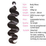 GS Virgin Hair 4 Bundles Body Wave Virgin Hair With 13x4 Lace Frontal