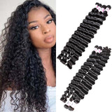 GS Virgin Hair 4Pcs/pack Malaysian Deep Wave Virgin Hair Weft Cabello Series