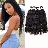GS Virgin Hair Malaysian Deep Curly Human Virgin Hair 4 Bundles Cabello Series