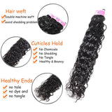 GS Virgin Hair 4 Bundles Water Wave Unprocessed Virgin Human Hair