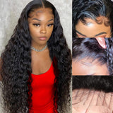 GS Virgin Hair  Deep Curly Human Hair 13x4 HD  Lace Frontal Wigs Cabello Series