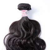 GS Virgin Hair Natural Wave Peruvian Human Hair 3 Bundles With 4*4 Lace Closure