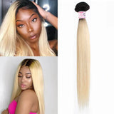 GS Virgin Hair 9A 1B/613 Honey Blonde Straight Virgin Human Hair 3 Bundles Ombre