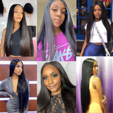 GS Virgin Hair Weave 4 Bundles With 13*4 Human Hair Lace Frontal Cheap Straight Hair Weave