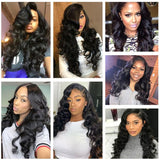 GS Virgin Hair Brazilian Loose Wave Virgin Hair 3 Bundles Cabello Series