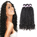 GS Virgin Hair Malaysian Natural Color Deep Curly Virgin  Hair Weave Curly Women's Hair Weave Cabelllo Series