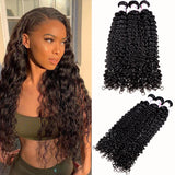GS Virgin Hair Cabello Series 3 Bundles Peruvian Deep Curly Virgin Hair Weave