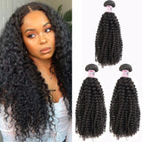 GS Virgin Hair 100% Virgin Human Hair Kinky Curly Hair 3 Bundles Cabello Series