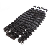 GS Virgin Hair Indian Deep Wave Human Virgin Hair 4 Bundles Blue Series