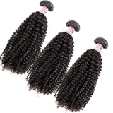 GS Virgin Hair Curly Hair Products 3PC Curly Weaves With Closures 5x5 Lace Closures
