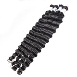 GS Virgin Hair Brazilian Deep Wave Human Virgin Hair 4 Bundles Blue series