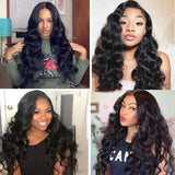 GS Virgin Hair Brazilian Loose Wave Virgin Hair 3 Bundles Cabello Series
