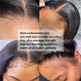 GS Virgin Hair 5x5 HD Lace Closed Virgin Natural Black Straight Hair 150 Density