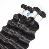 GS Virgin Hair 4Pcs/pack Malaysian Deep Wave Virgin Hair Weft Blue Series