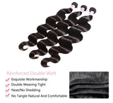 GS Virgin Hair Malaysian Body Wave Virgin Hair 3 Bundles Cabello Series
