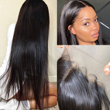 GS Virgin Hair 3 Bundles Brazilian Virgin Hair Straight With 6x6 Closure Cabello Series