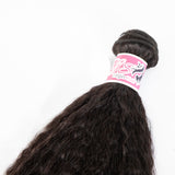 GS Virgin Hair Kinky Straight Hair 3 Bundles With a Brazilian Kinky Straight Hair 4x4 Lace Closure